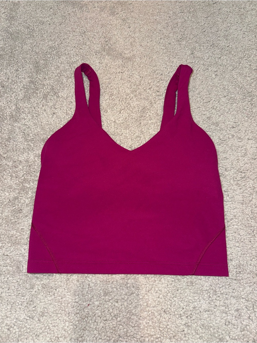 lululemon athletica Raspberry Pink V-Neck Sport Bralette